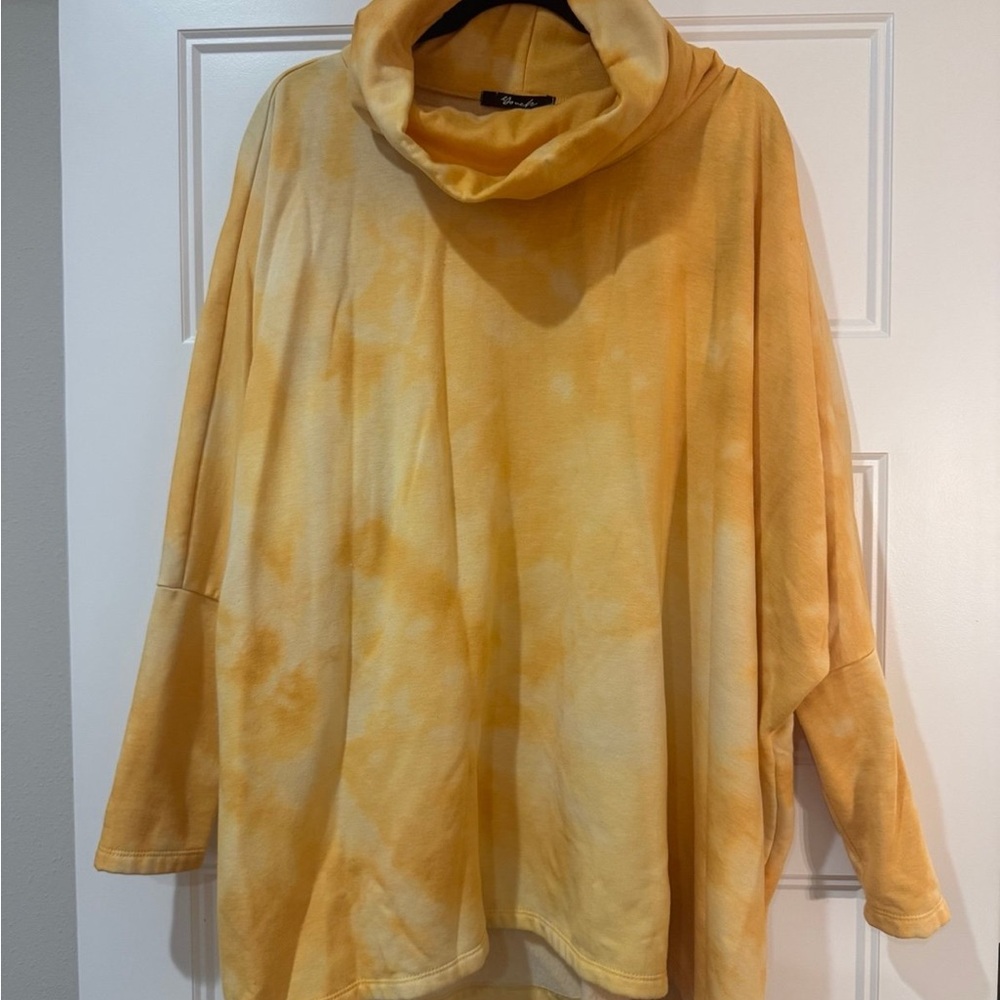 Yana K Portland Sweater Yellow Tie Dye